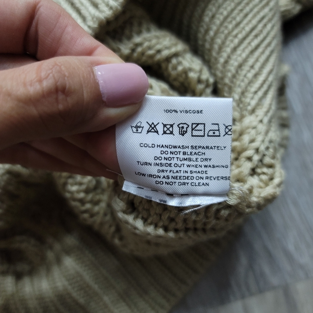 Faithfull the Brand Cass Knit Cable Sweater Mocha - Picture 7 of 9